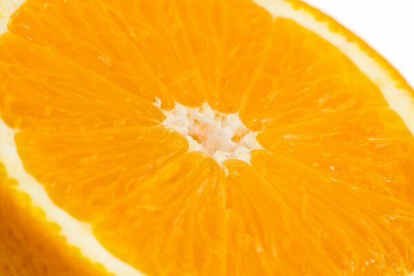 Eine helle und saftige Orange