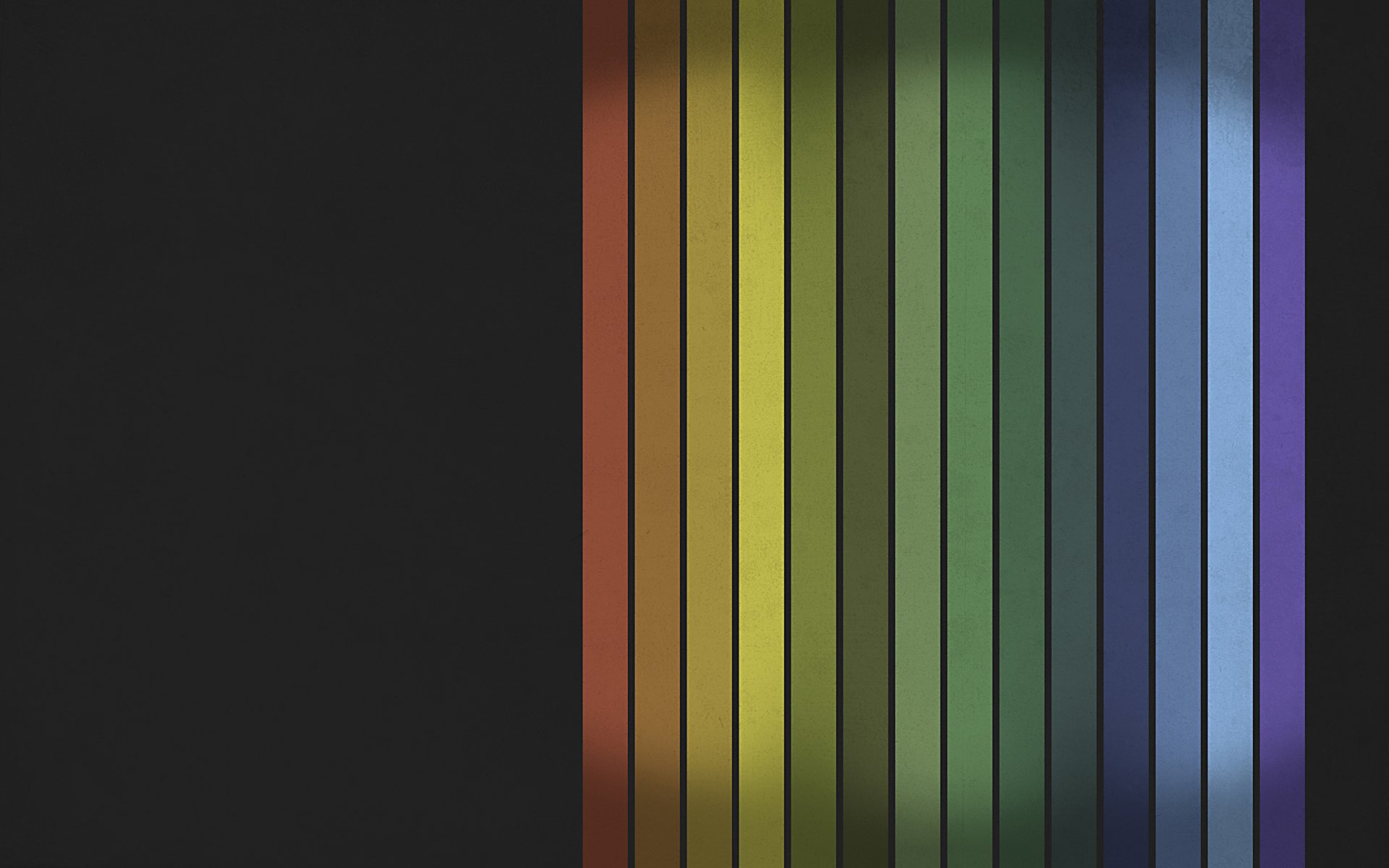 linien regenbogenfarben reihe