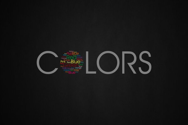 Logo Farbe auf schwarzem Hintergrund