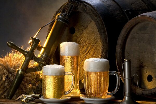 Bier aus der Zeit des Mittelalters Ritter