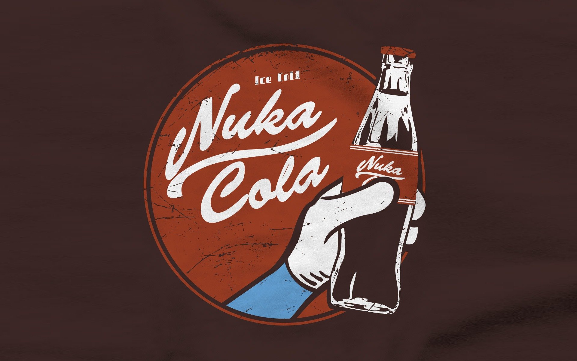 fallout fallout nudercola coca-cola hand poster
