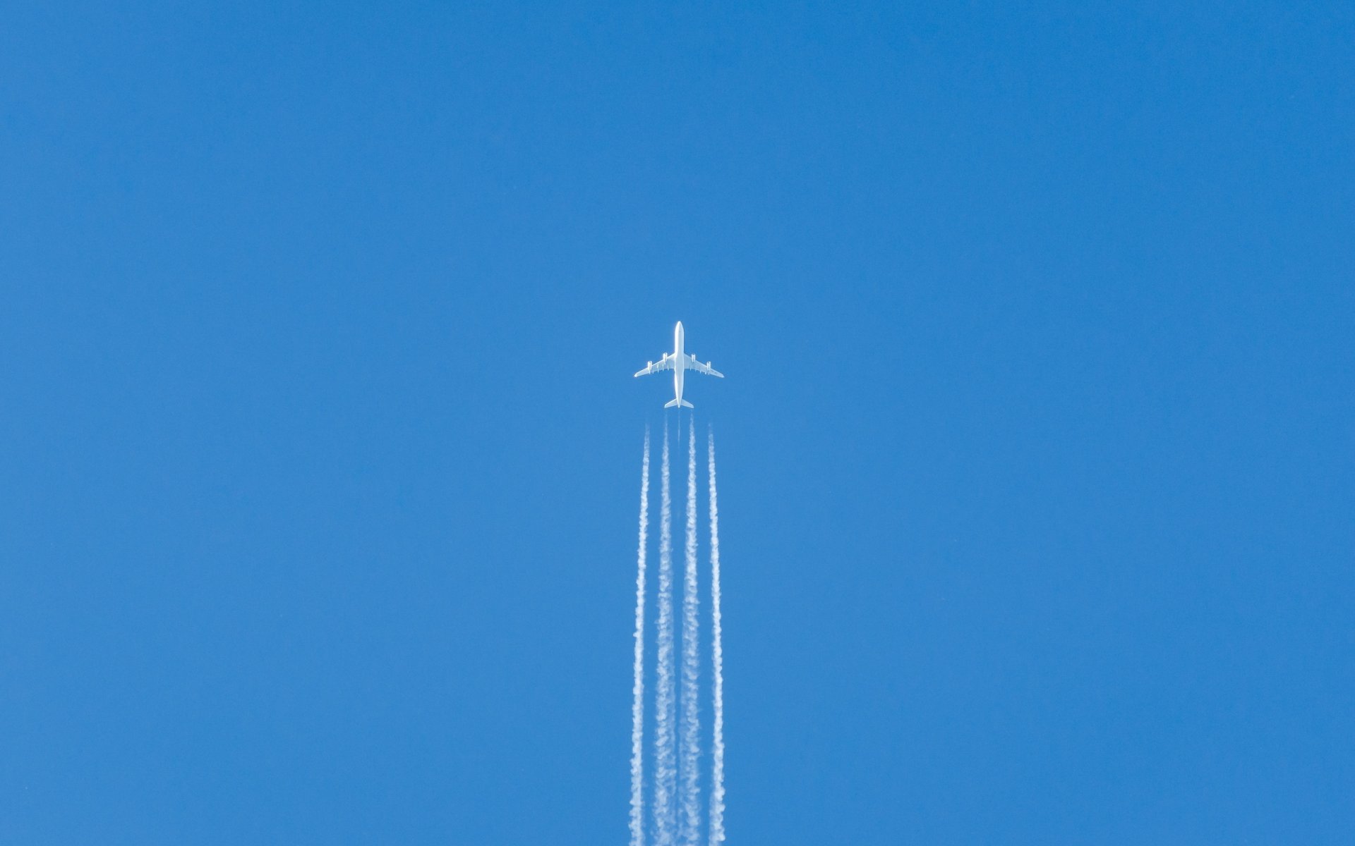 flugzeug himmel minimalismus