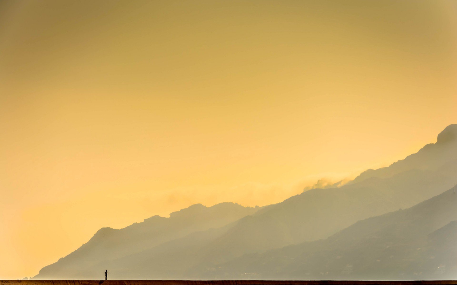 berge himmel mann