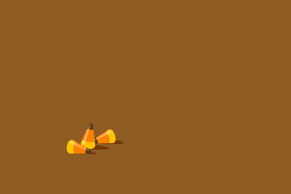 Haufen von Kegeln im minimalistischen Stil