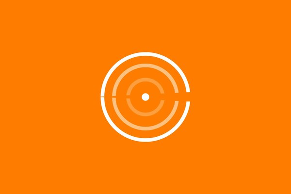Target Arc Abstraktion Aranje-Farbe