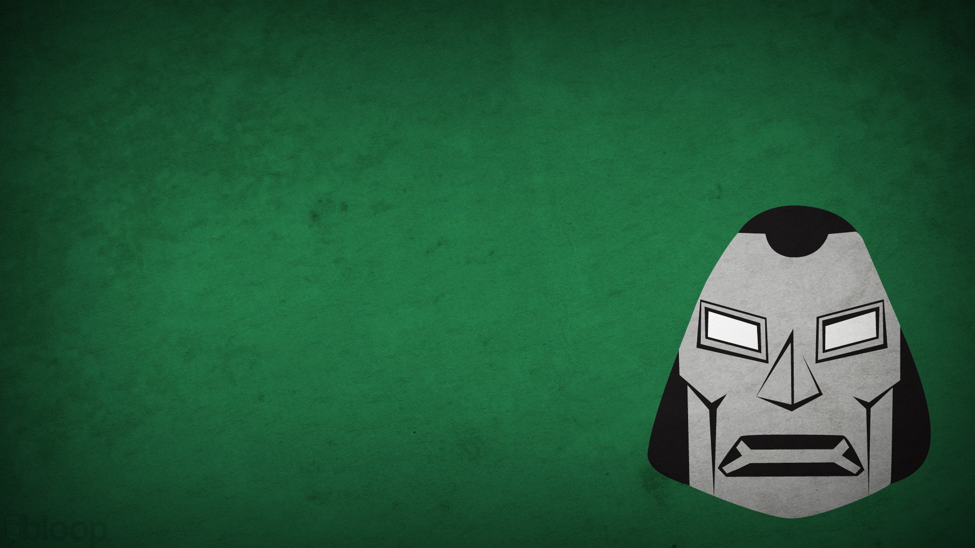 minimalismus dr. doom dr. doom bösewicht grün