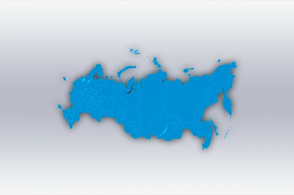 Russland auf der Weltkarte