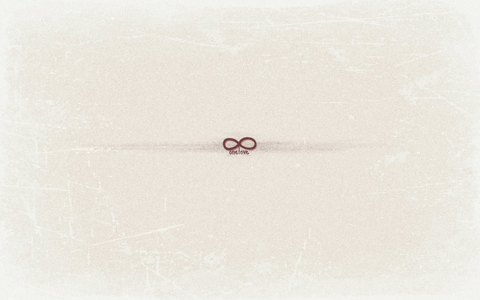 minimalismus unendlichkeit onelove