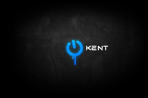 Kent-Zigarettenlogo auf schwarzem Hintergrund