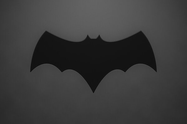 Fledermaus-Emblem schwarz