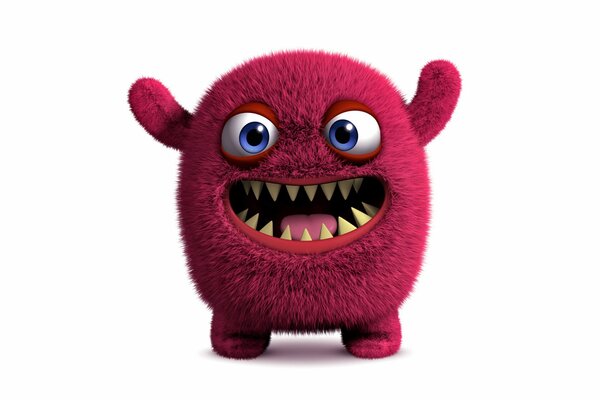 Nettes flauschiges 3d monströs