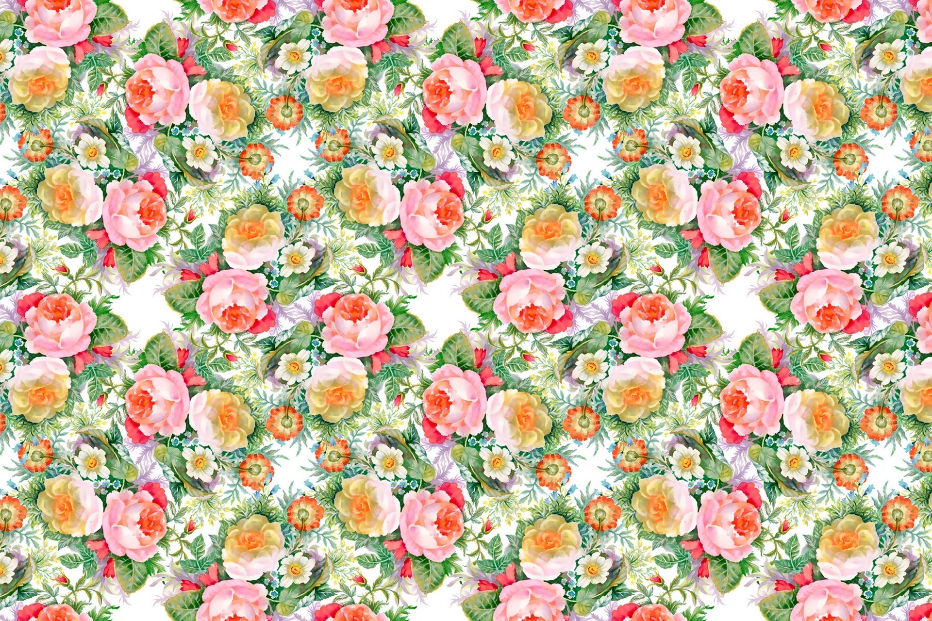 blumen rosen muster knospen blumenstrauß