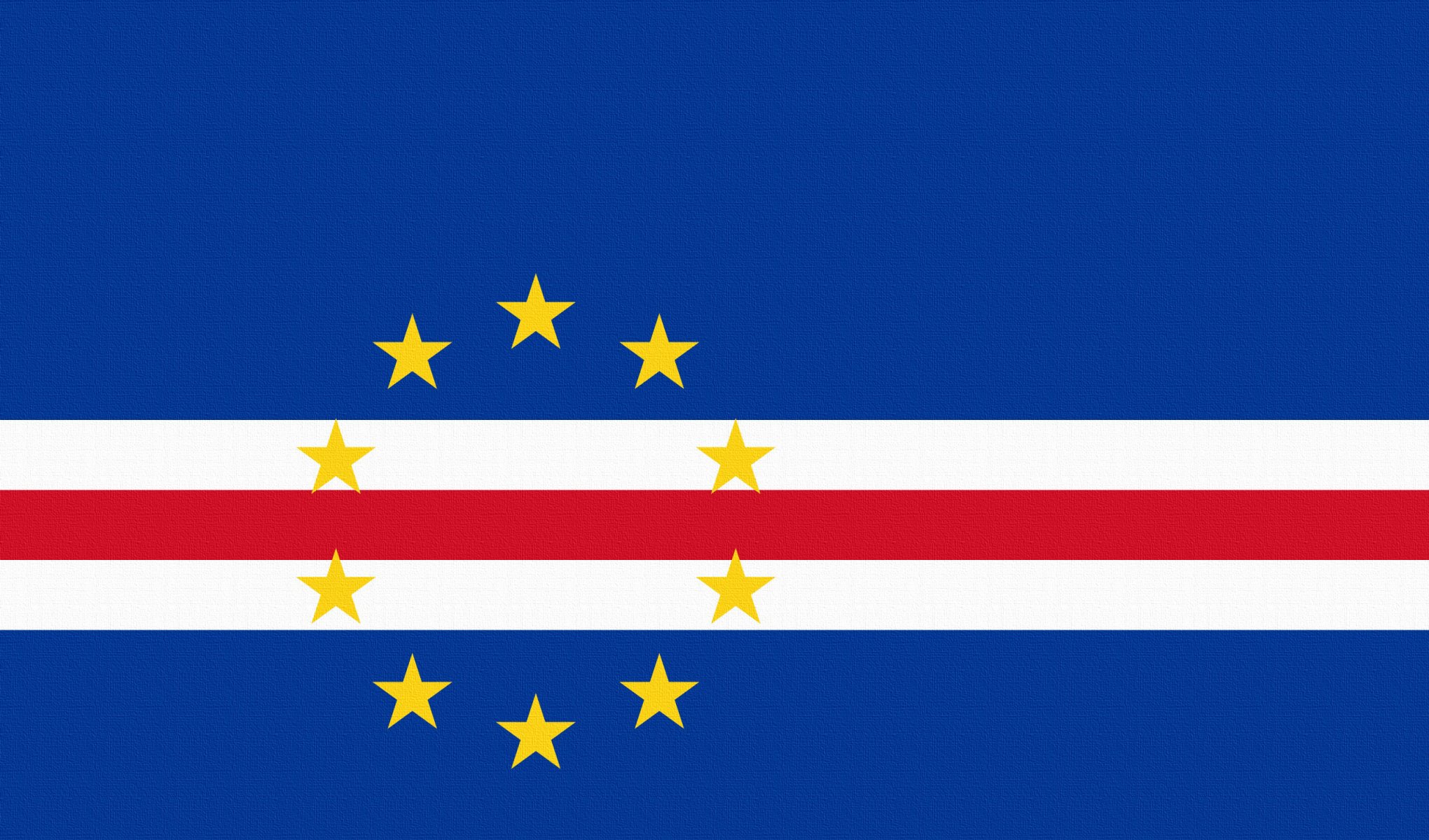 flagge kap verde horizontal sterne
