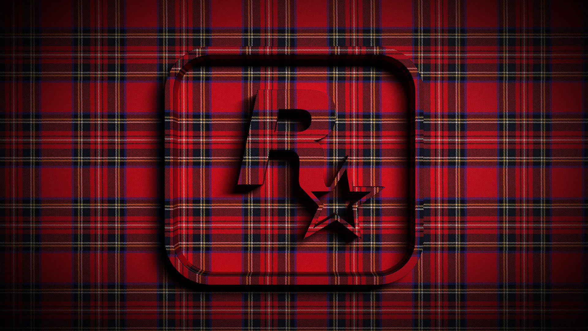 rockstar stoff plaid volumen emblem rock stern