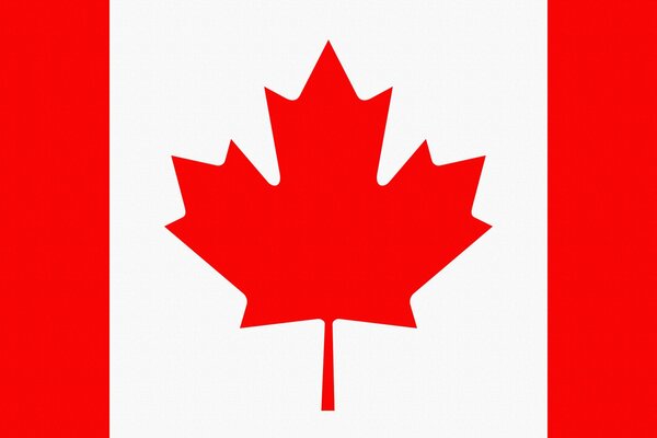Flagge von Kanada mit Ahornblatt