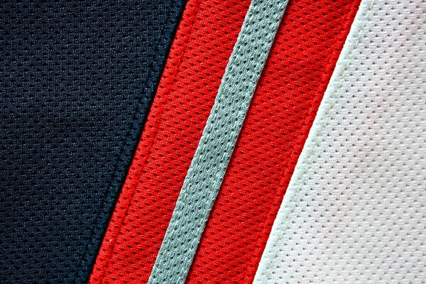 Hockey-Uniform in Makroaufnahmen