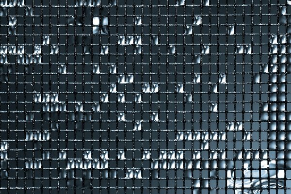 Mesh mit Wassertropfen