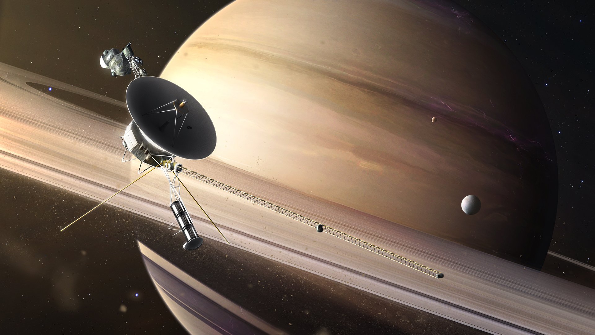saturn kosmos satellit ringe fantasie