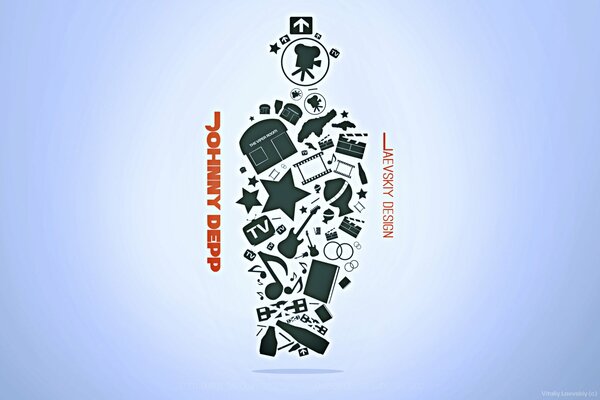 Blaue Plakat-Logo-Hintergrund