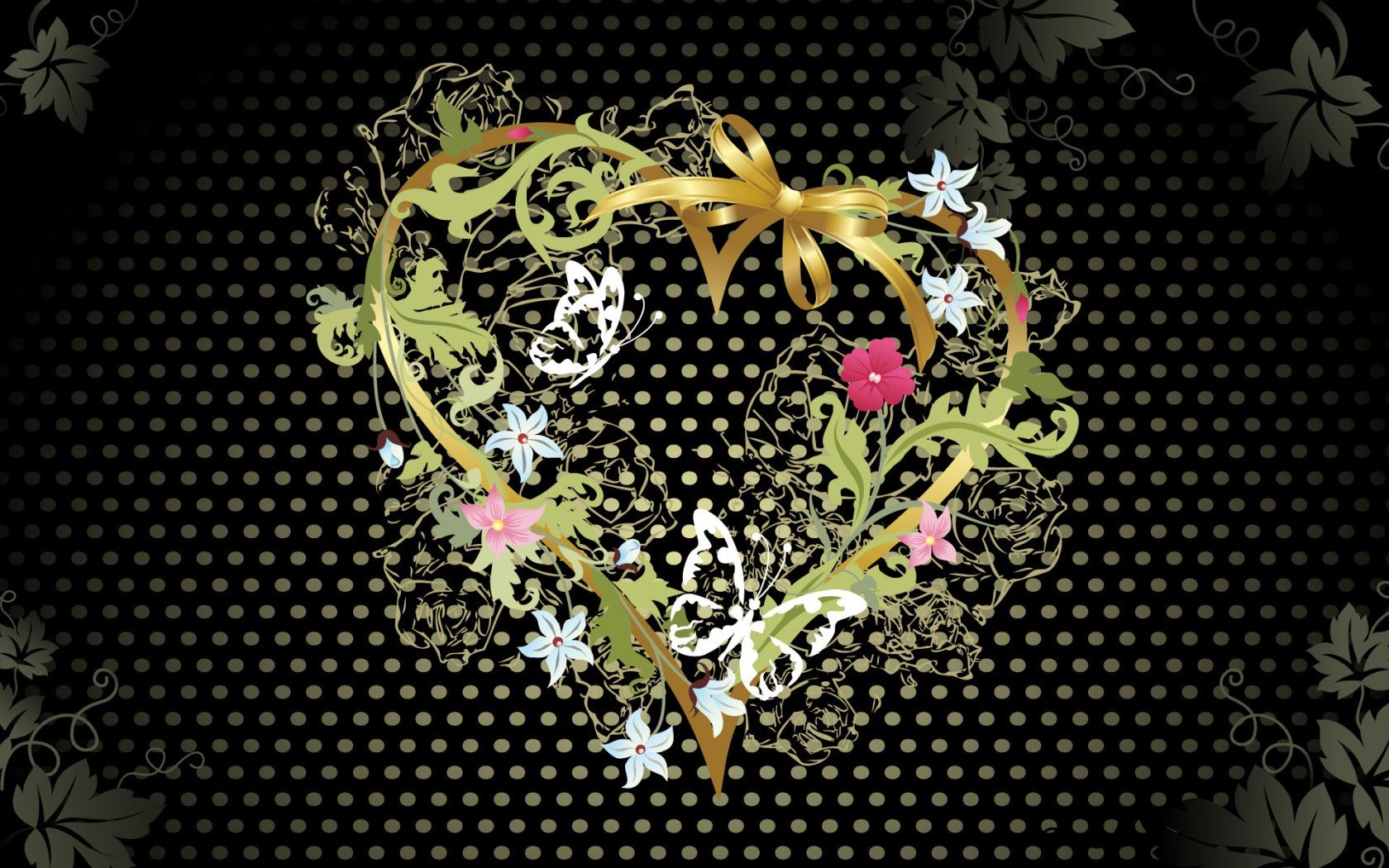 herz blumen schwarz