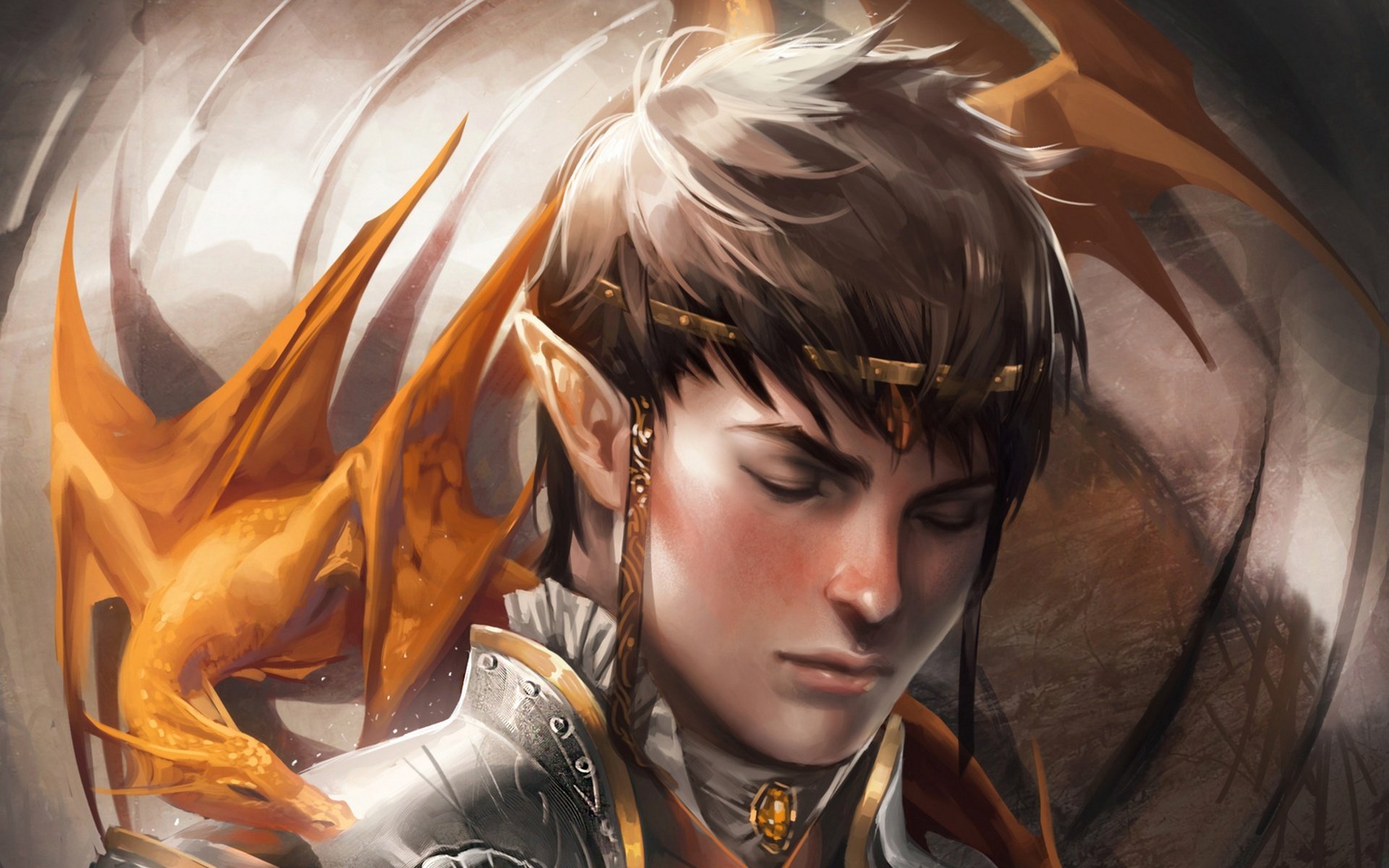 treu sakimichan kunst elf drachen fantasie kunst