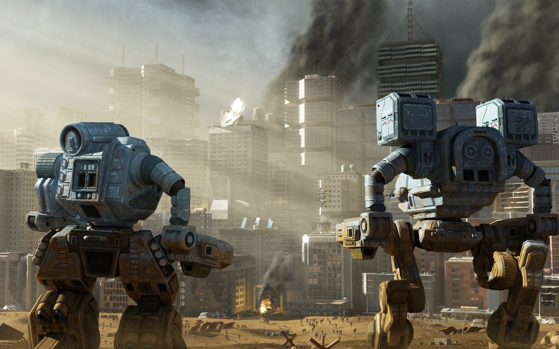 roboter stadt metropole