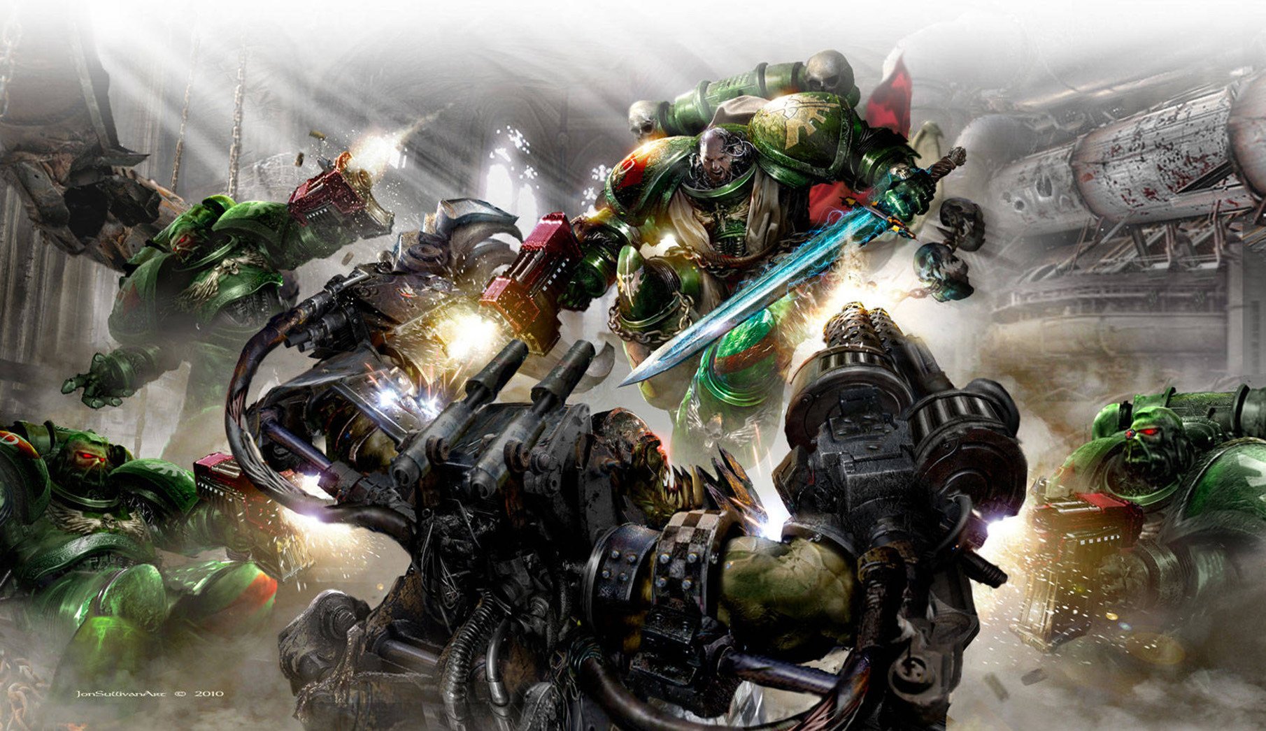 warhammer 40k dunkle engel dunkel engel raumfahrer ork bolter schwert