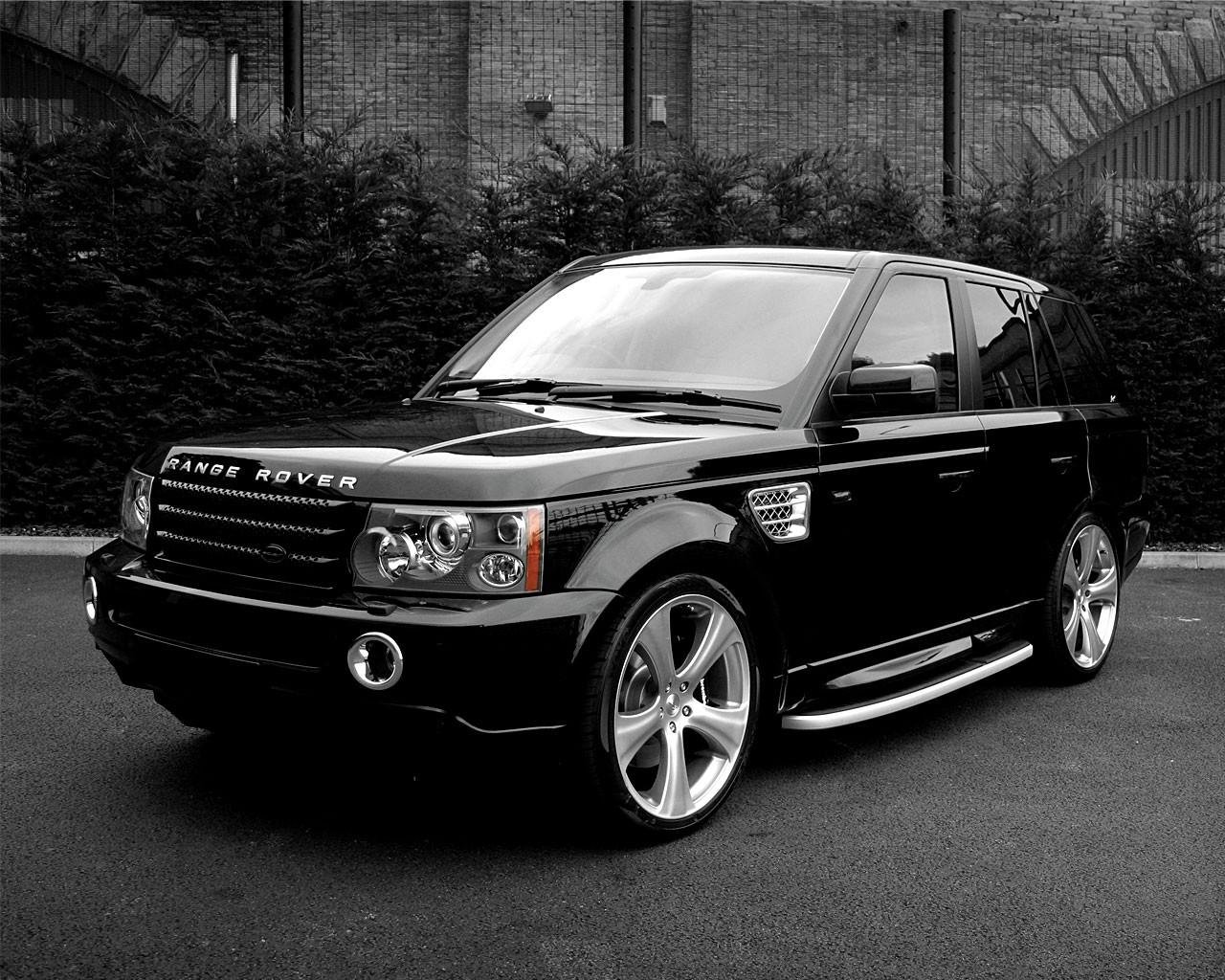 land rover suv jeep schwarz und weiß