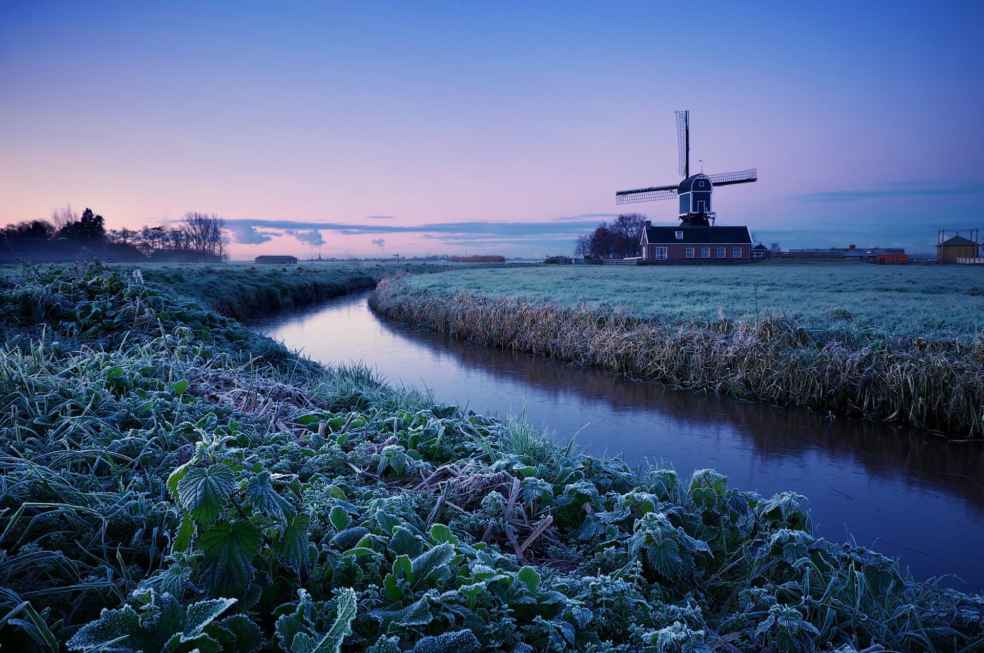 morgen morgendämmerung niederlande winter