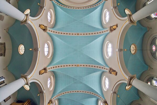 Hohe Säulen im Tempel. religion der Christen