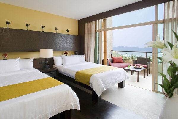 Ein Hotelzimmer für zwei Personen