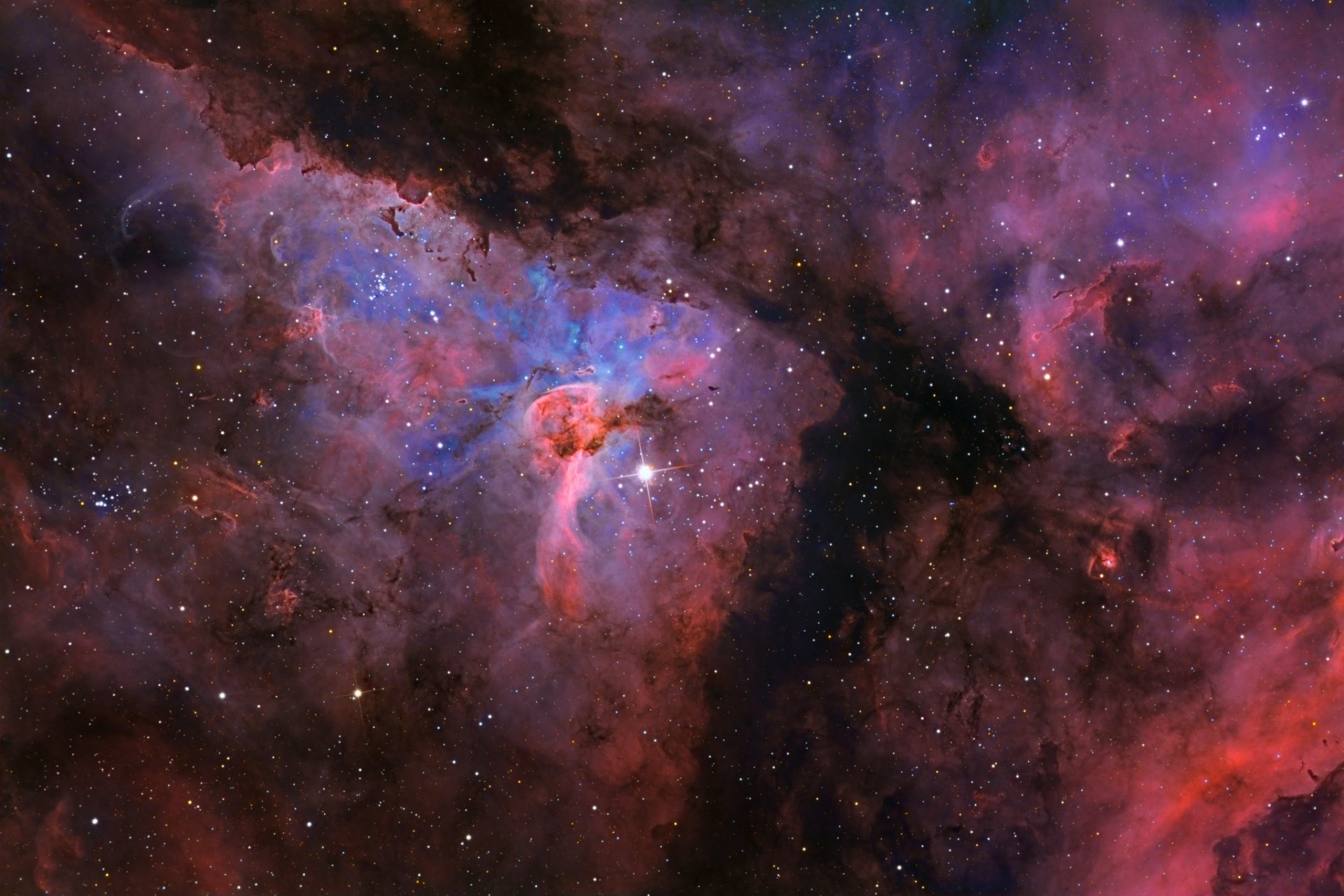 kielnebel ngc3372 konstellation raum universum kosmos