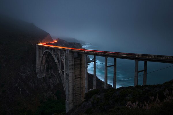 Die Abendbrücke in der Finsternis