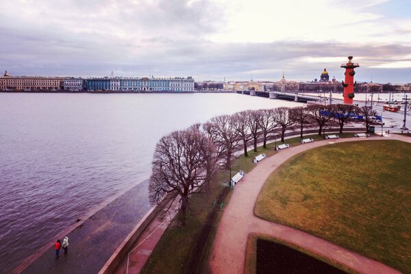 Blick auf die Newa in St. Petersburg