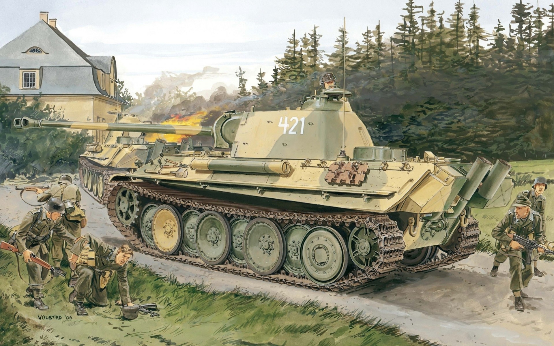 deutsch panzerkampfwagen v mittelschwerer panzer zeichnung
