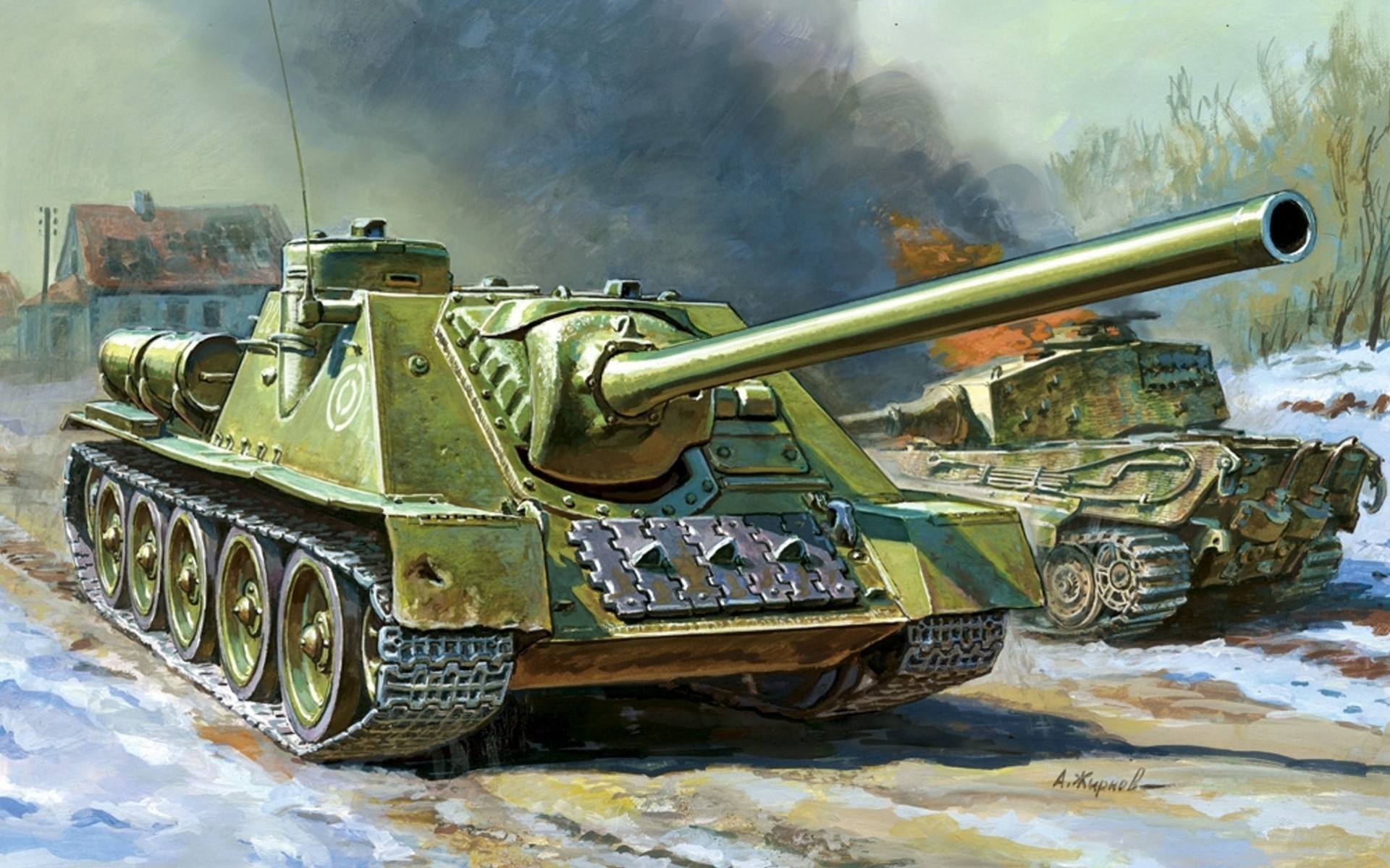 selbstfahrende artillerieanlage sowjetisch su-100