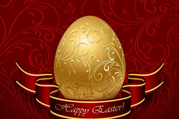Grußkarte für frohe Ostern