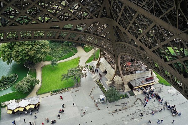 Paris, Frankreich, Eifelturm, Park