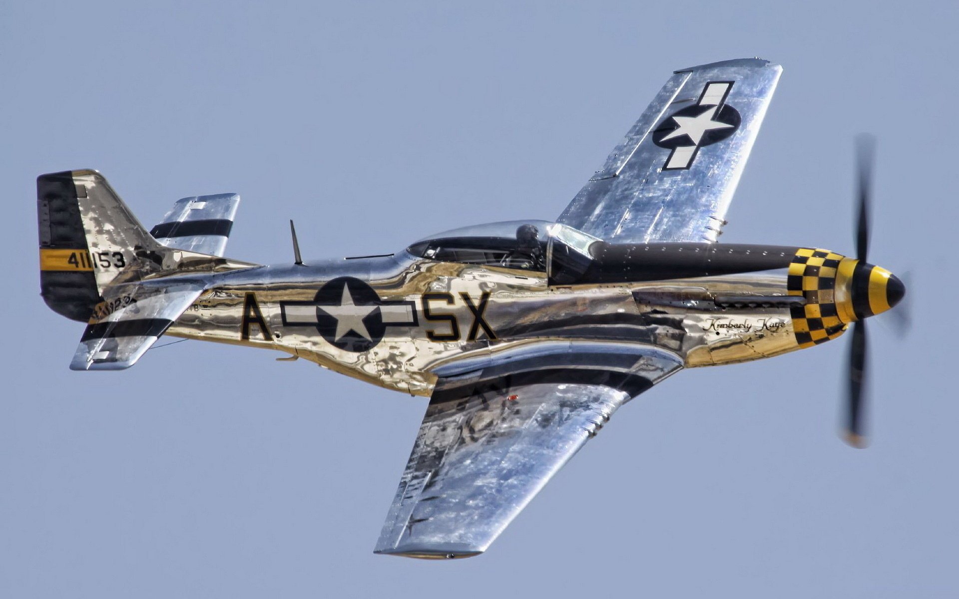 himmel p-51 mustang flugzeug