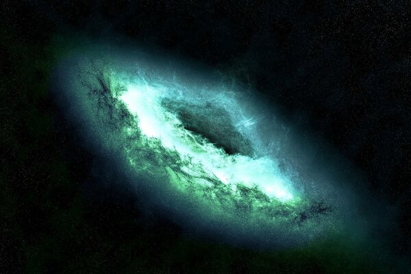 Mystische blaue Sterngalaxie