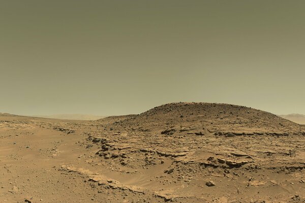 Marslandschaft auf einem Foto der NASA