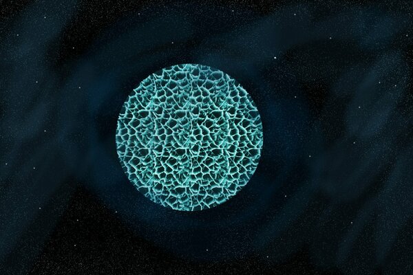 Photoshop des Kosmos mit einer riesigen Partikelexplosion