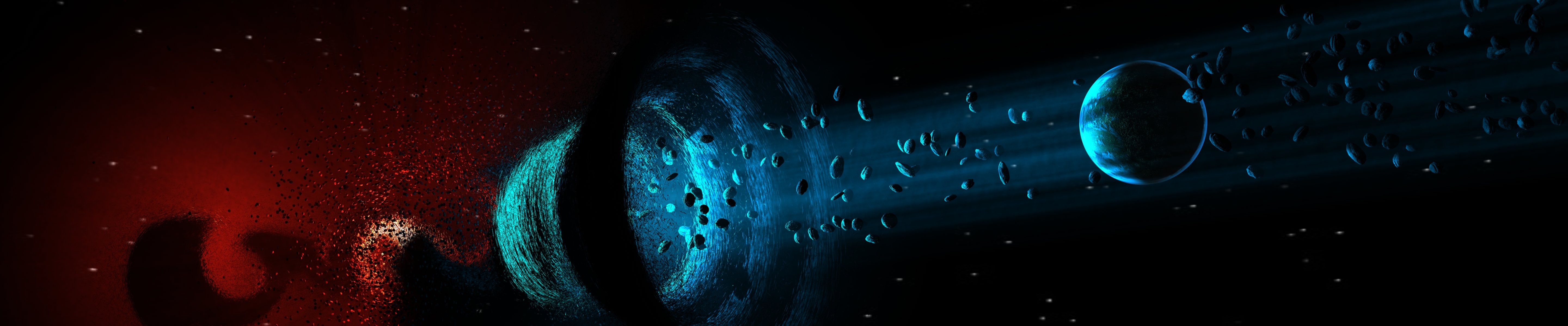 planet fantasie farben asteroiden macht