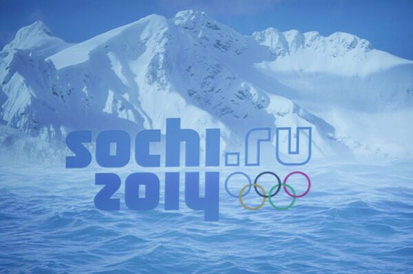Emblem der Olympischen Spiele in Sotschi im Jahr 2014