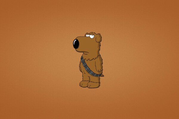 Brian als Star Wars-Chewbaki