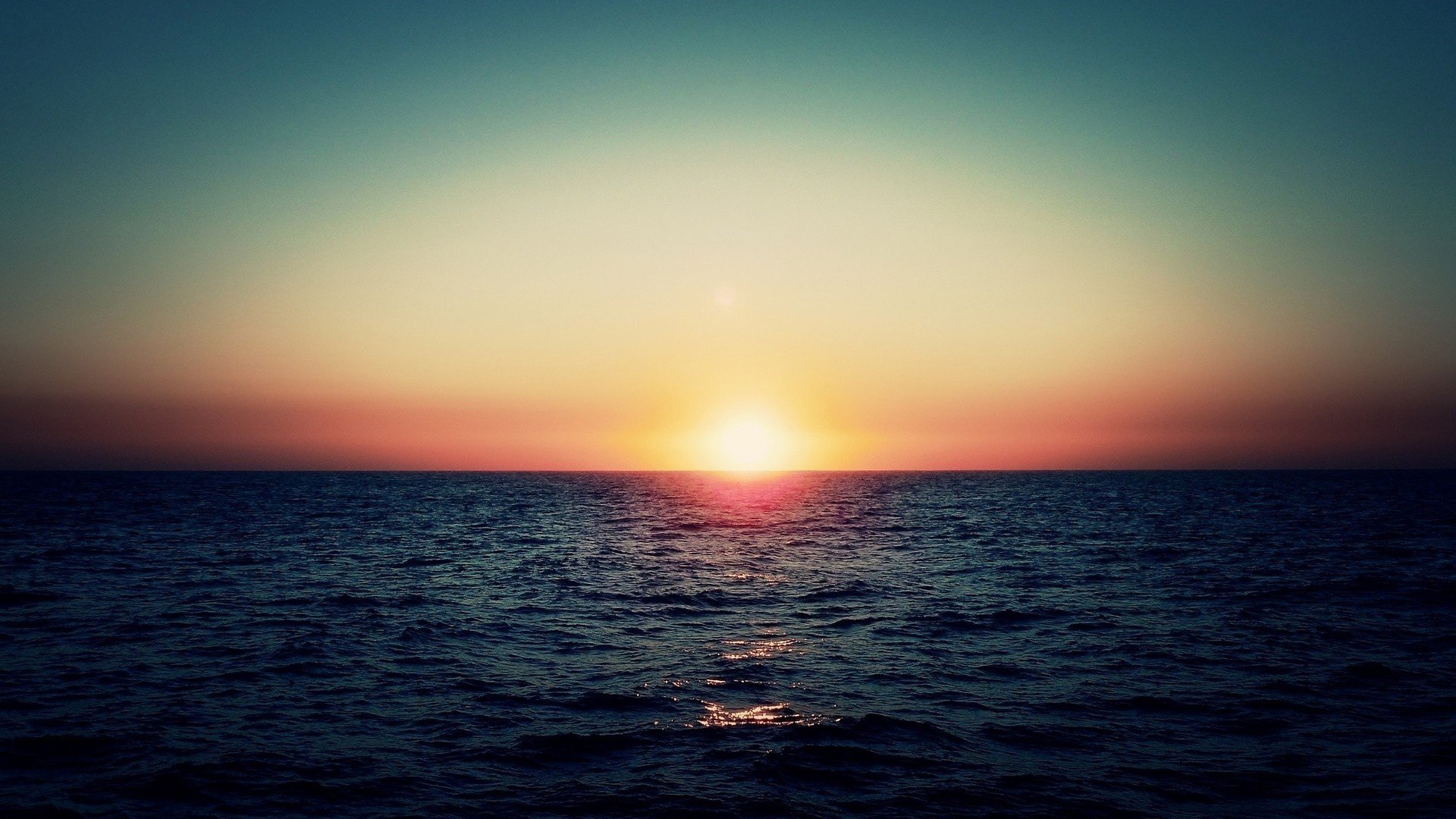 sonnenuntergang sonne meer horizont abend himmel