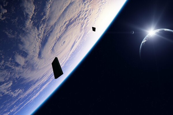 Kunst Wallpaper des Kosmos und des Planeten Erde