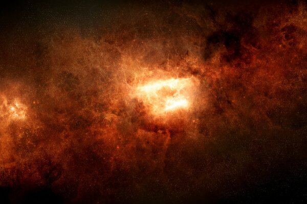 Sternennebel im schwarzen Kosmos