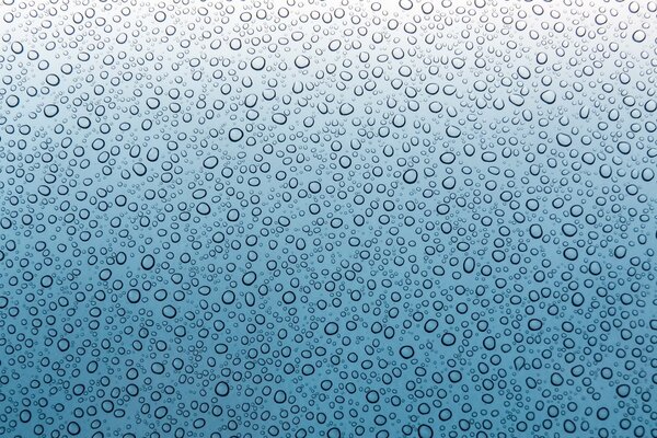Eine Vielzahl von H2O-Wassertropfen