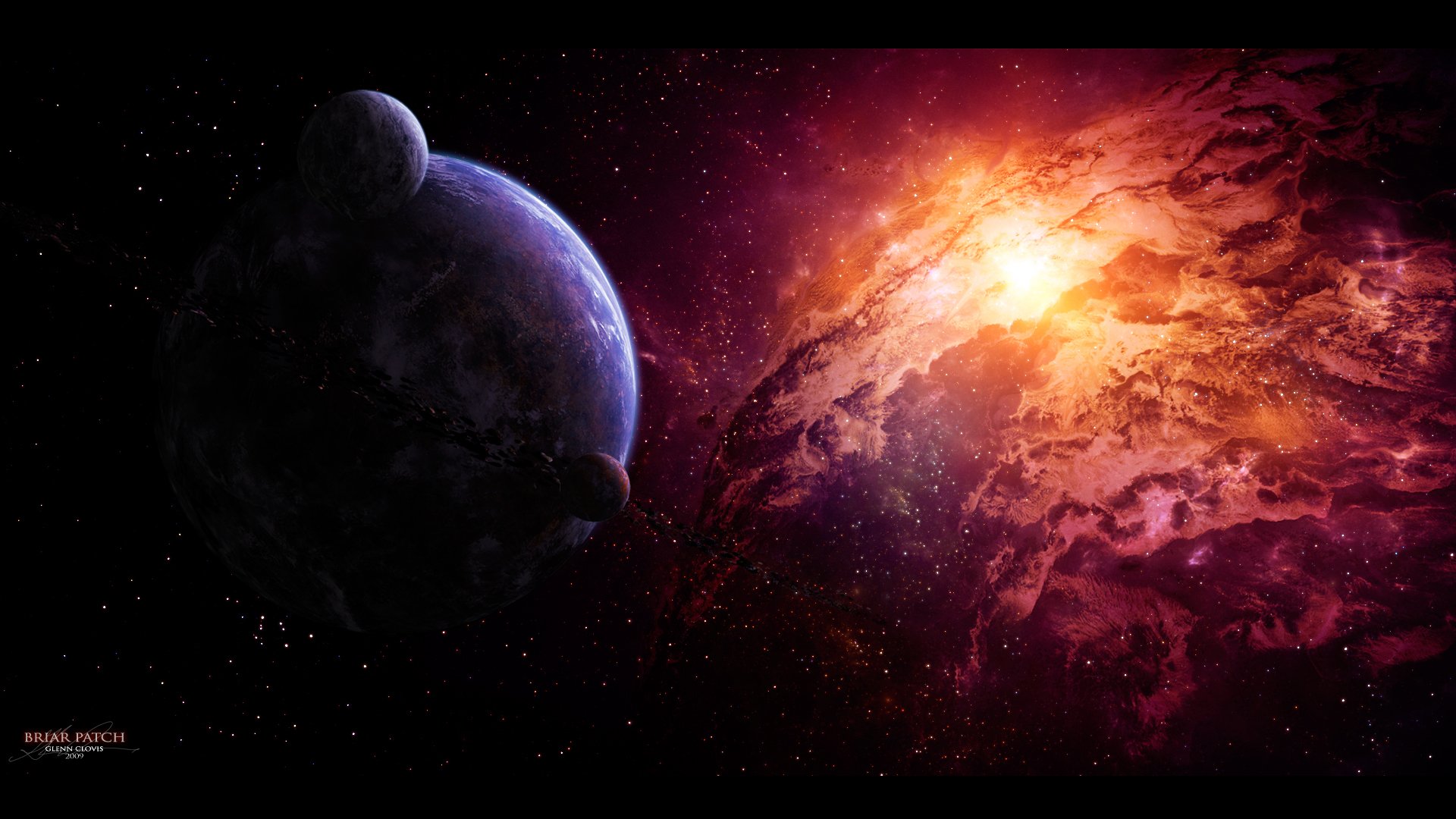 nebel sterne planet asteroiden satelliten